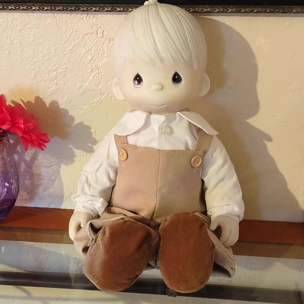 Vintage 1981 Big Precious Moments Enesco Porcelain Mikey Doll 17" Tall😍